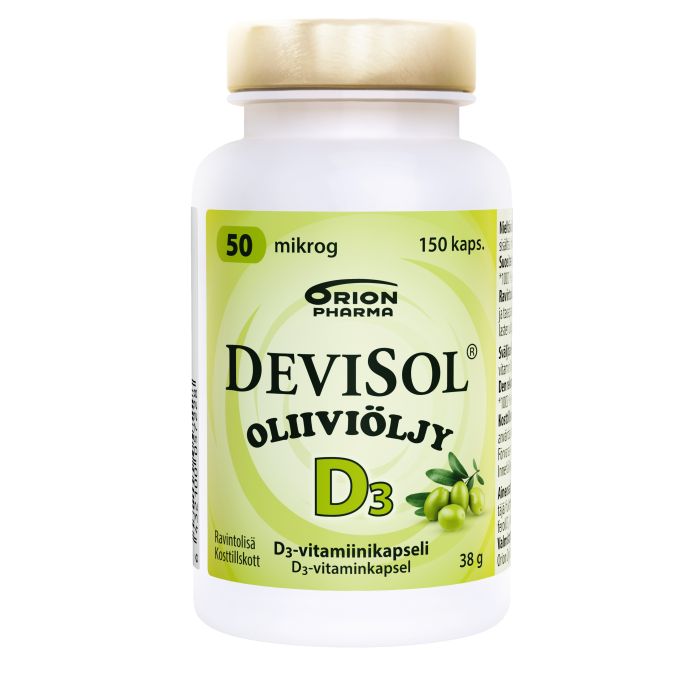 Devisol Oliiviöljy 50 mikrog 150 kaps