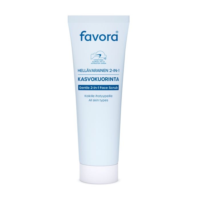 Favora Hellävarainen 2 in 1 kuorintavoide 75 ml
