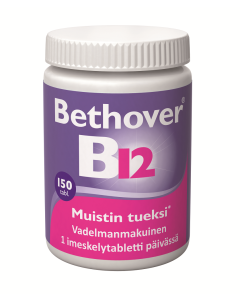Bethover B12 1 mg Vadelma 150 TABL