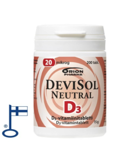 Devisol Neutral 20 mikrog nieltävä 200 tabl