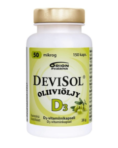 Devisol Oliiviöljy 50 mikrog 150 kaps