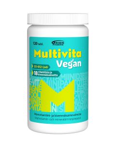 Multivita Vegan monivitamiiniI 120 kpl