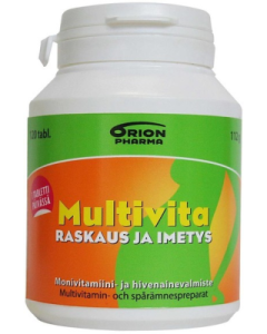 Multivita Raskaus ja imetys monivitamiini 120 tabl