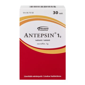 ANTEPSIN tabletti 1 g 30 fol