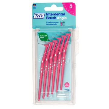 TePe hammasväliharja 0,4 mm Angle vaaleanpunainen 6 kpl