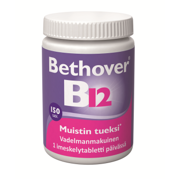 Bethover B12 1 mg Vadelma 150 TABL
