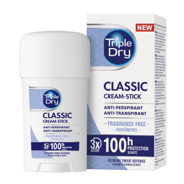 Triple Dry 100h Classic antiperspirant cream stick tuoksuton 45 ml