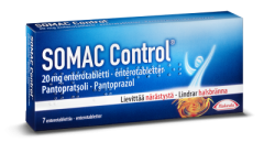 SOMAC CONTROL enterotabletti 20 mg 7 fol