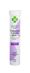 APTEEKKI C-vitamiini + sinkki Pore mustaherukka 20 tabl