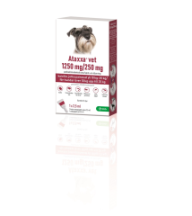 Ataxxa vet paikallisvaleluliuos 1250 mg / 250 mg 1 x 2.5 ml