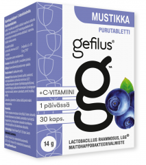 Gefilus Mustikka purutabletti 30 kpl