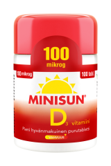 Minisun D-vitamiini 100 mikrog 100 tabl