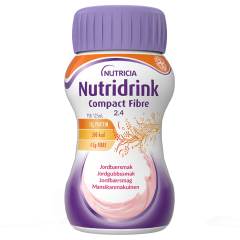 Nutridrink Compact Fibre mansikka 4x125 ml