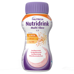 NUTRIDRINK MULTI FIBRE MANSIKKA 4x200 ML