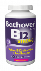 Bethover Strong B12 Vadelma-Sitruuna 120 tabl