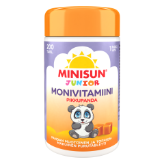 Minisun Monivitamiini Toffee Pikkupanda 200 kpl